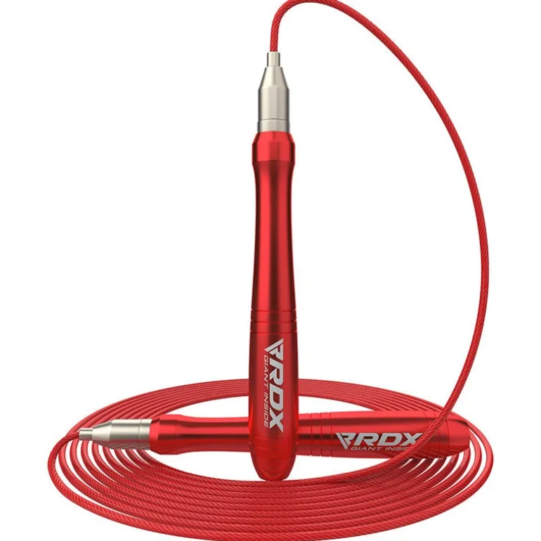 RDX W2 Adjustable 10.3ft Skipping Rope with Non-Slip Aluminum Handles