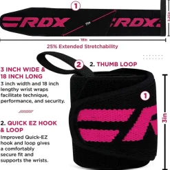 RDX W2 Bodybuilding Wrist Wraps