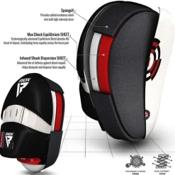 RDX 1W Boxing Gloves & Pads Set