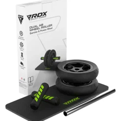 RDX W1 2-in-1 Ab Wheel Roller & Knee Pad Mat