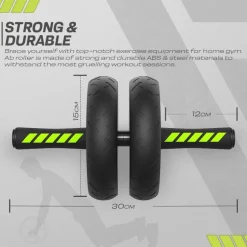 RDX W1 2-in-1 Ab Wheel Roller & Knee Pad Mat