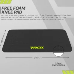 RDX W1 2-in-1 Ab Wheel Roller & Knee Pad Mat