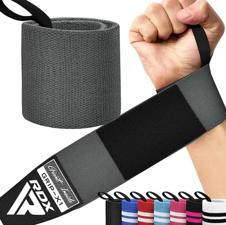 RDX W3 IPL USPA Approved Powerlifting Wrist Support Wraps with Thumb Loops OEKO-TEXStandard 100 certified
