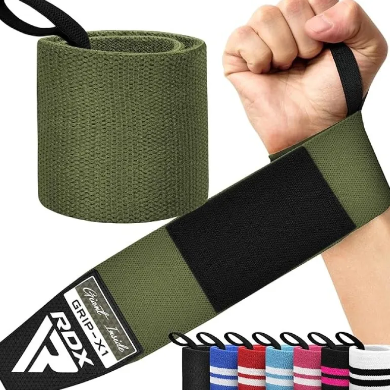 RDX W3 IPL USPA Approved Powerlifting Wrist Support Wraps with Thumb Loops OEKO-TEXStandard 100 certified