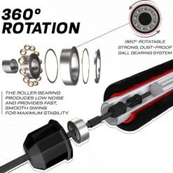 RDX W1 Jump Rope With Foam Handles