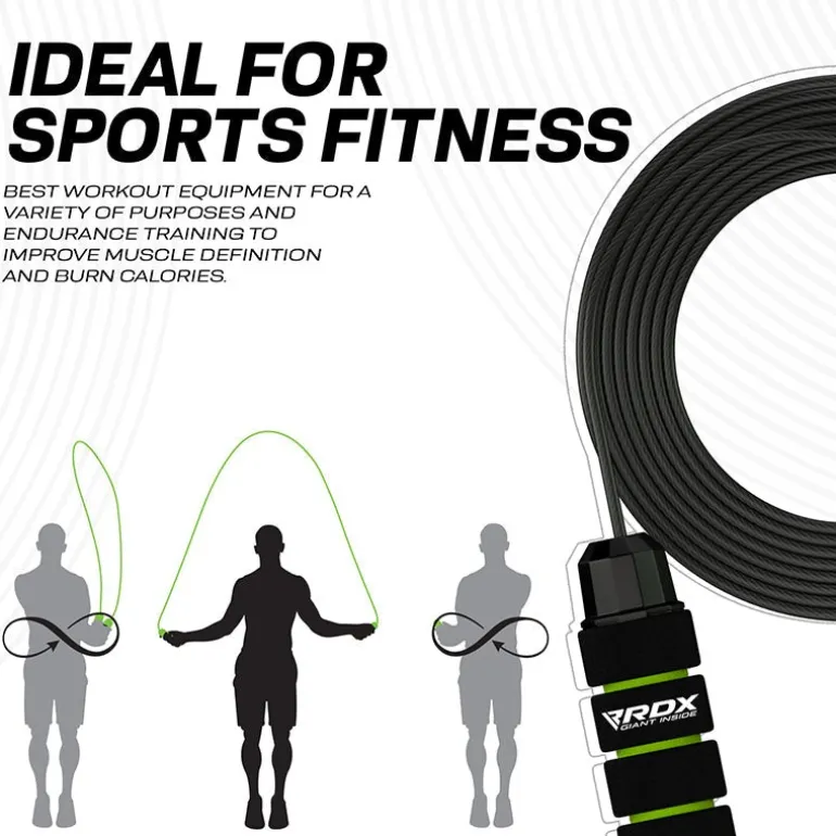 RDX W1 Jump Rope With Foam Handles