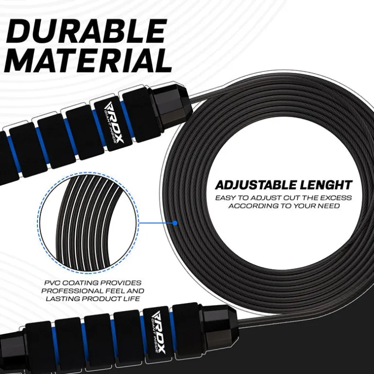 RDX W1 Jump Rope With Foam Handles