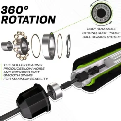 RDX W1 Jump Rope With Foam Handles
