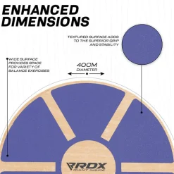 RDX W1 Wooden Wobble Round Balance Board