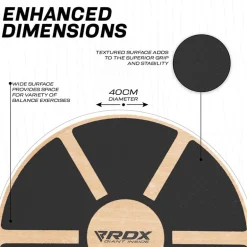 RDX W1 Wooden Wobble Round Balance Board