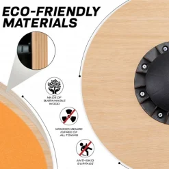 RDX W1 Wooden Wobble Round Balance Board