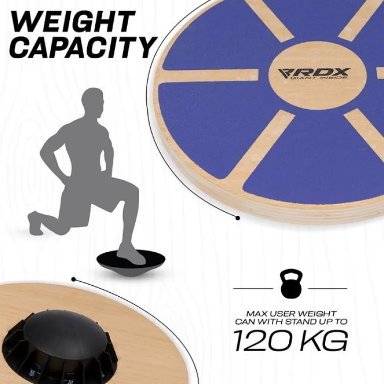 RDX W1 Wooden Wobble Round Balance Board