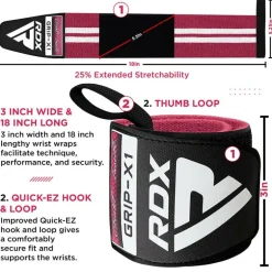 RDX W4 Wrist Support Wraps for Weight Lifting
