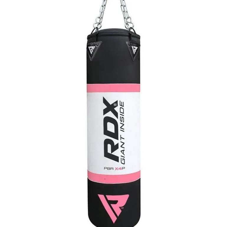 RDX X4 4ft 4-in-1 Punch Bag with gloves & wall Bracket Set