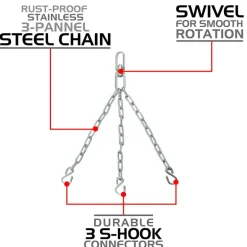 RDX X1 3 Hook Punch Bag Chains