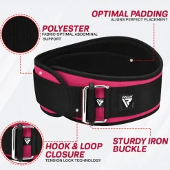 RDX X3 6.5 INCH Weightlifting Neoprene Gym Belt for Women